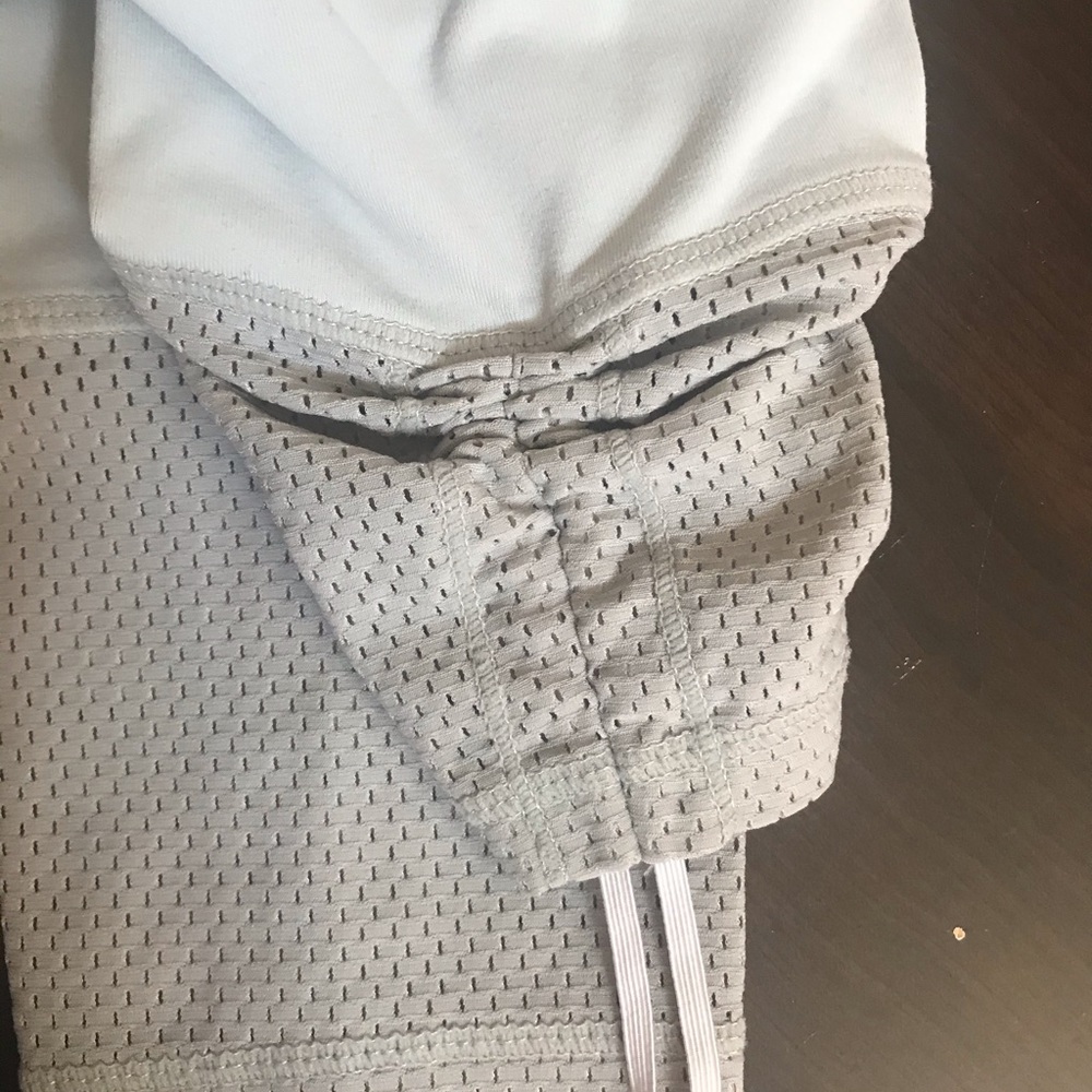 Grey Mesh scrunchy leggings